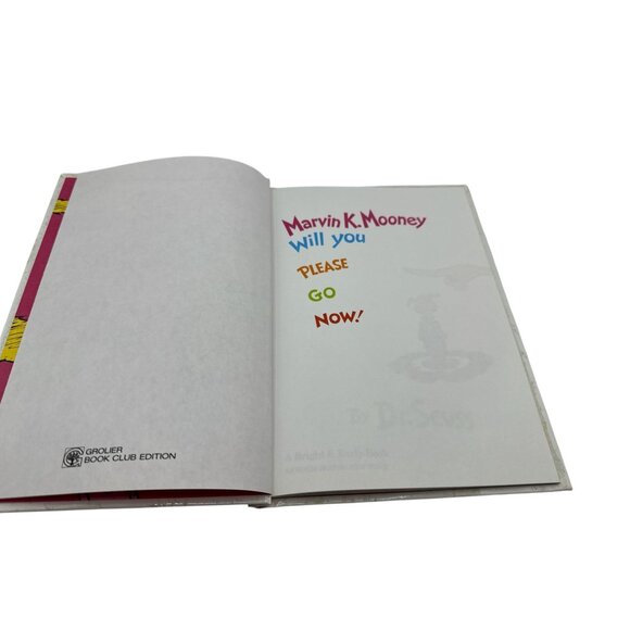 Marvin K. Mooney Will You Please Go Now! By Dr. Seuss Childrens Book HC 1972 - Picture 4 of 9